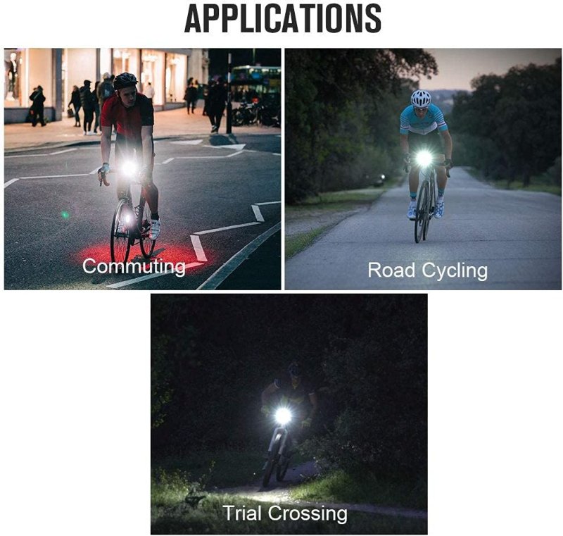 OLIGHT RN 800 RECHARGEABLE BIKE HEADLIGHTS 800 LUMENS FOR URBAN CYCLISTS USB TYPE C CHARGING 1X BATTERY IPX6 WATERPROOF BICYCLE LIGHT