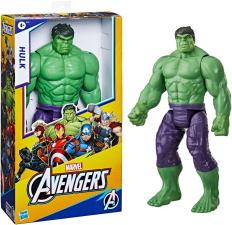 AVENGERS MARVEL TITAN HERO SERIES BLAST GEAR DELUXE HULK 12-INCH ACTION FIGURE TOY GREEN FOR KIDS 4+