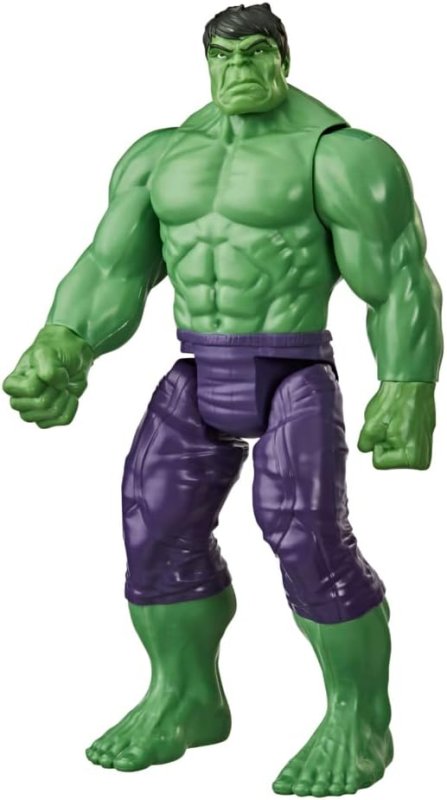 AVENGERS MARVEL TITAN HERO SERIES BLAST GEAR DELUXE HULK 12-INCH ACTION FIGURE TOY GREEN FOR KIDS 4+