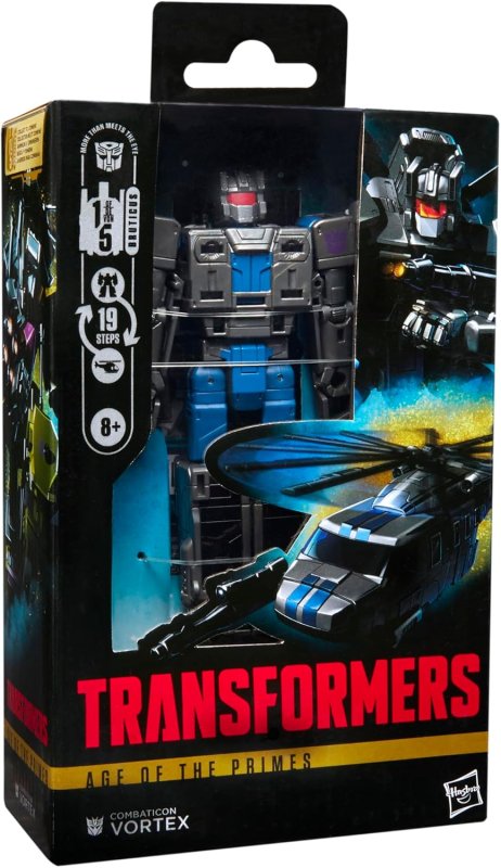 TRANSFORMERS AGE OF THE PRIMES DELUXE CLASS COMBATICON VORTEX 5.5-INCH CONVERTING ACTION FIGURE ROBOT TOY FOR AGES 8+