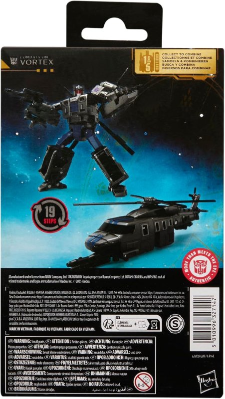 TRANSFORMERS AGE OF THE PRIMES DELUXE CLASS COMBATICON VORTEX 5.5-INCH CONVERTING ACTION FIGURE ROBOT TOY FOR AGES 8+