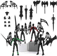 T13 ACTION FIGURE ASSEMBLY COMPLETED TITAN 13 3D PRINTED MULTI-JOINTED MOVABLE 5.54-INCH ROBOT DUMMY13 LUCKY 13 ACTION FIGURES 4PCS COLOR(A+B+C+D)