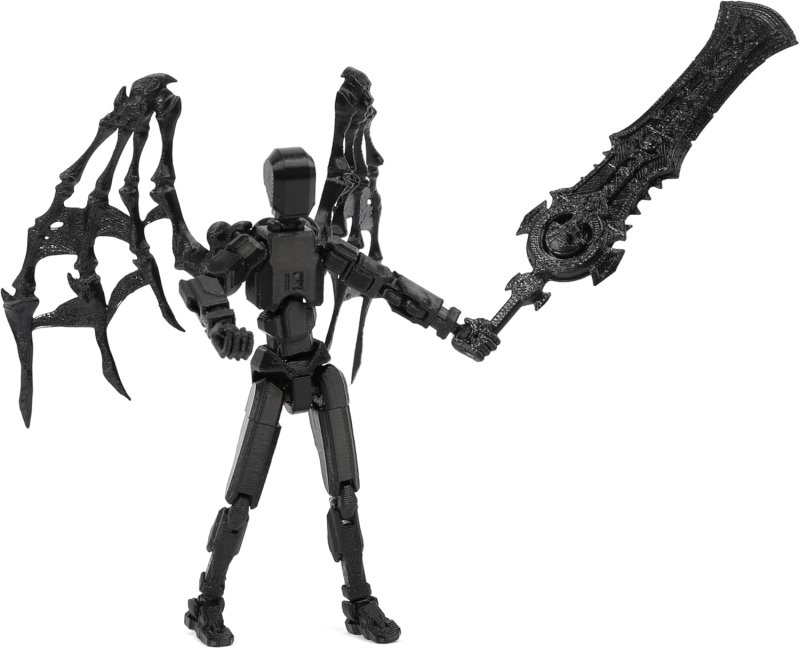 T13 ACTION FIGURE ASSEMBLY COMPLETED TITAN 13 3D PRINTED MULTI-JOINTED MOVABLE 5.54-INCH ROBOT DUMMY13 LUCKY 13 ACTION FIGURES 4PCS COLOR(A+B+C+D)