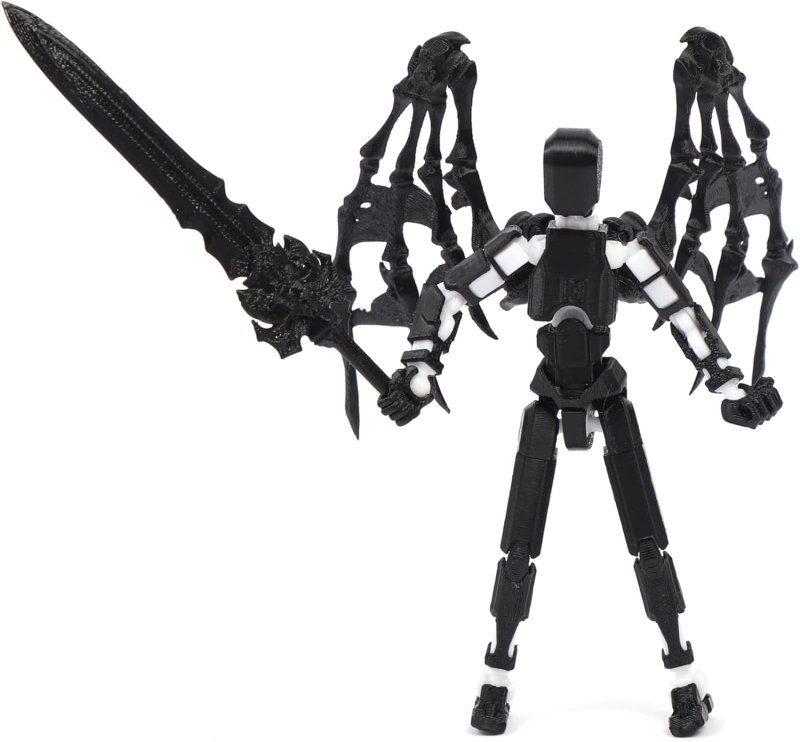 T13 ACTION FIGURE ASSEMBLY COMPLETED TITAN 13 3D PRINTED MULTI-JOINTED MOVABLE 5.54-INCH ROBOT DUMMY13 LUCKY 13 ACTION FIGURES 4PCS COLOR(A+B+C+D)