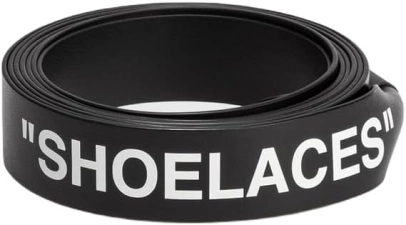 OFF WHITE MEN'S SHOELACES BELT H25