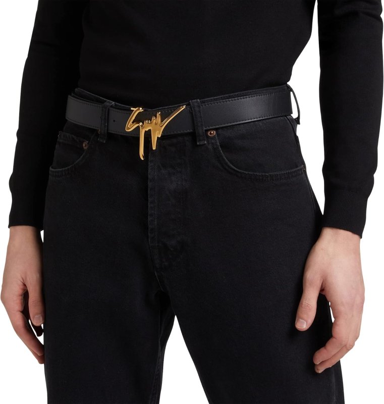 GIUSEPPE ZANOTTI LEATHER BELT