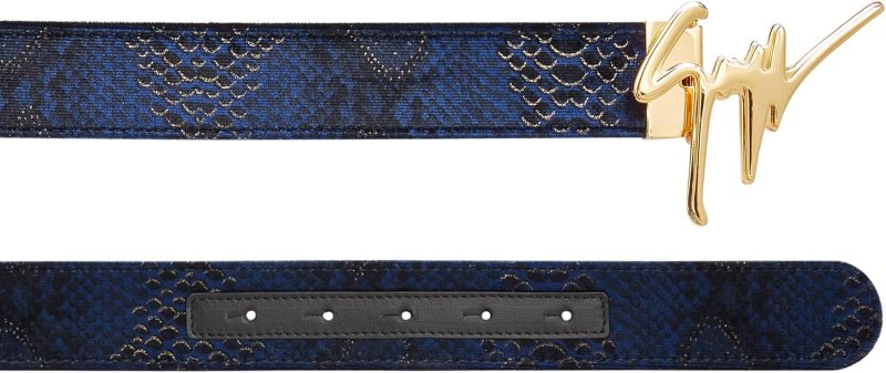 GIUSEPPE ZANOTTI GIUSEPPE REPTILE-PRINT BELT
