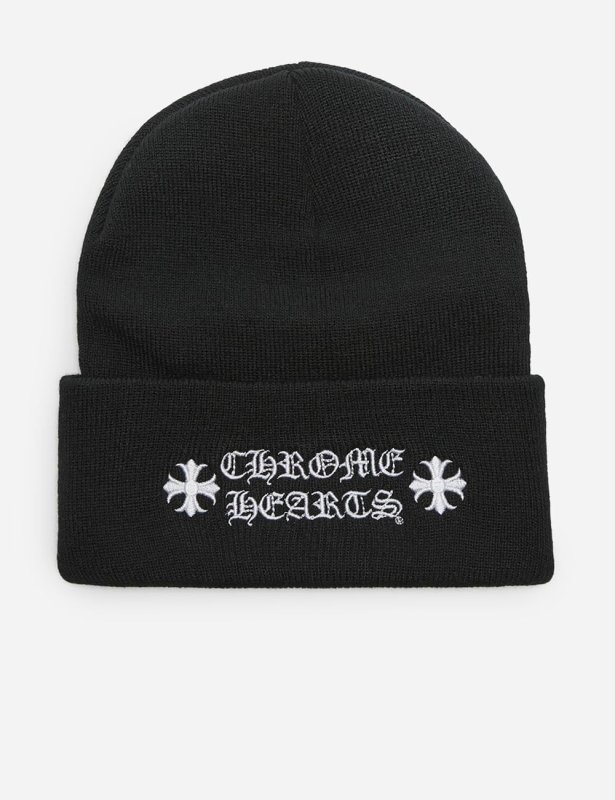CHROME HEARTS PRE-LOVED CH LOGO WATCHCAP BEANIE