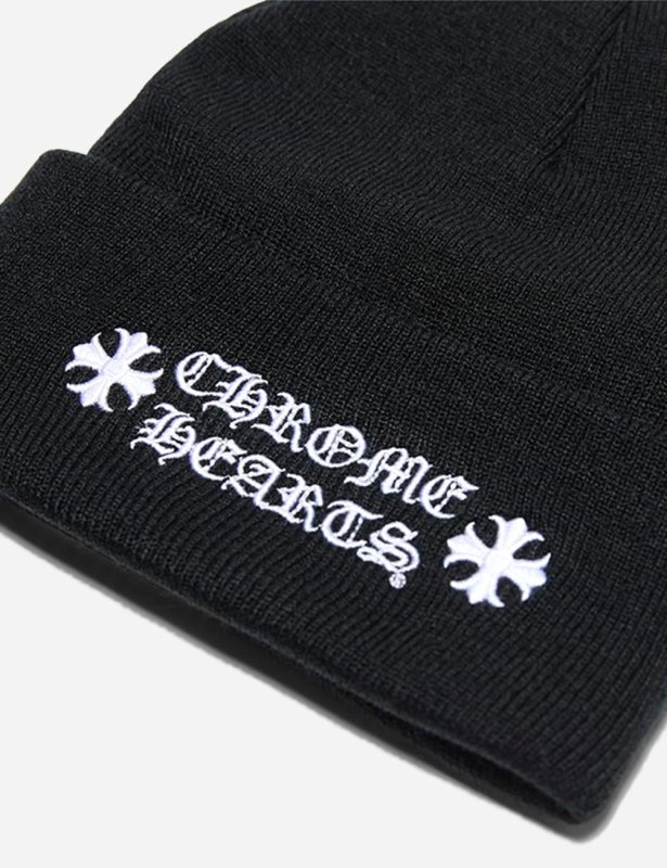 CHROME HEARTS PRE-LOVED CH LOGO WATCHCAP BEANIE