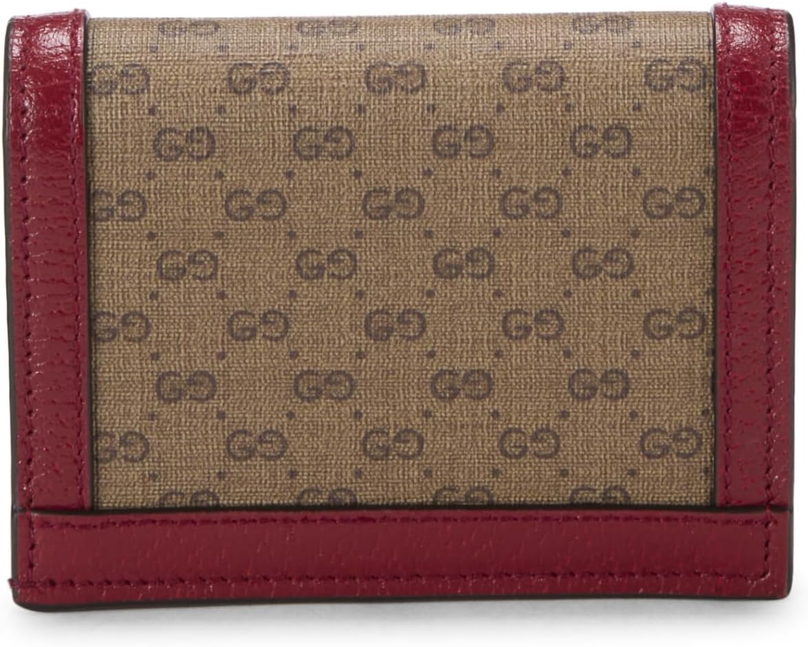 GUCCI PRE-LOVED DORAEMON X GUCCI COATED CANVAS COMPACT WALLET, RED