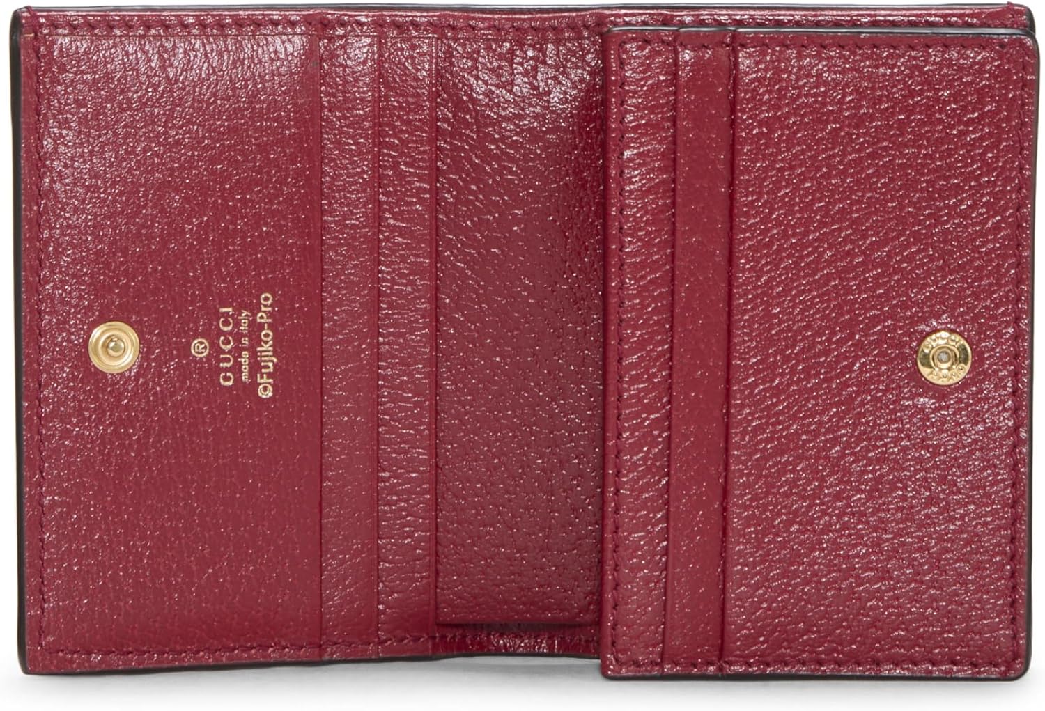 GUCCI PRE-LOVED DORAEMON X GUCCI COATED CANVAS COMPACT WALLET, RED