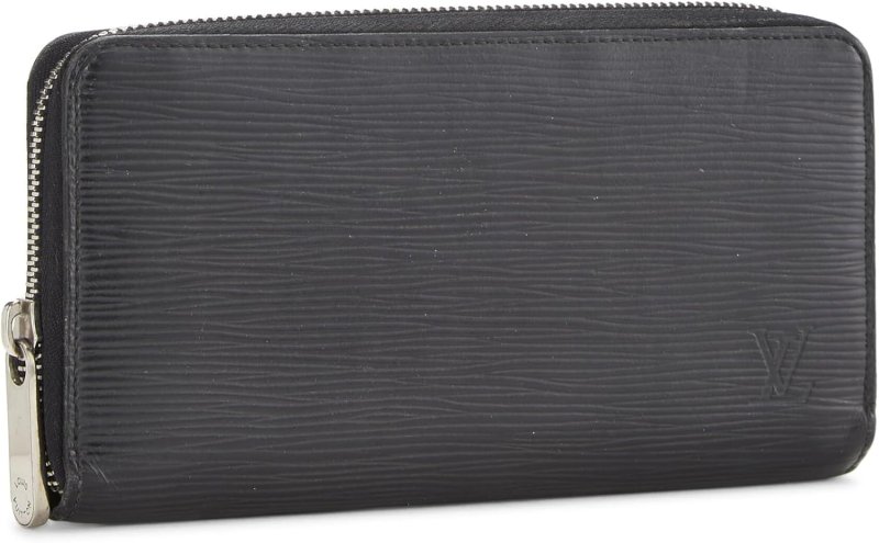 LOUIS VUITTON PRE-LOVED BLACK EPI ZIPPY WALLET, BLACK
