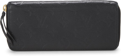 LOUIS VUITTON PRE-LOVED BLACK EMPREINTE CLEMENCE WALLET, BLACK