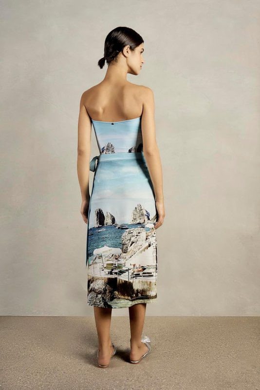 ADRIANA DEGREAS POSTCARD PAREO SKIRT