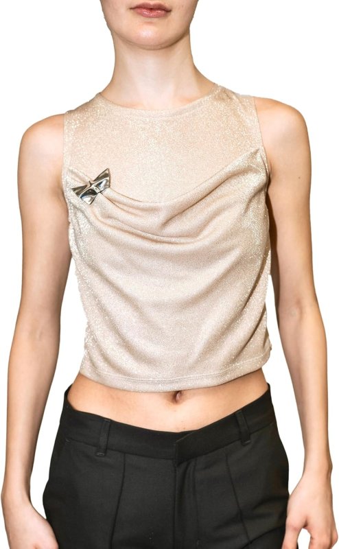 KATE BARTON COWL NECK TOP