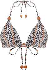 PATBO SPECKLED POA LACE BIKINI TOP