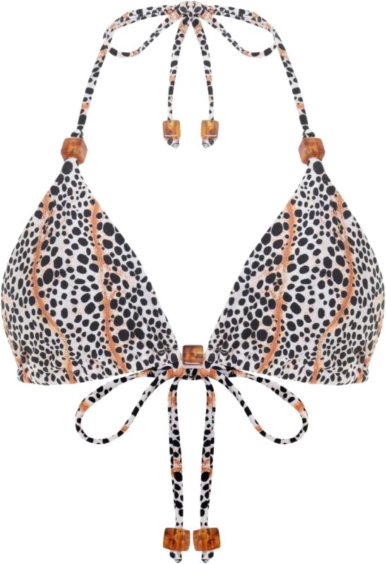 PATBO SPECKLED POA LACE BIKINI TOP