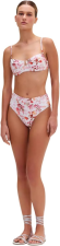 PATBO FLORAL HAZE HIGH LEG BIKINI BOTTOM