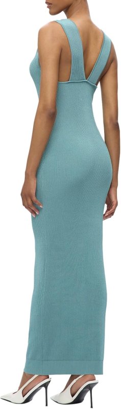 HERVE LEGER MEDIUM ATLANTIC DRESS BLUE OCEAN COLOR COCKTAIL NIGHT OUTFIT