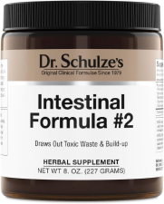 DR SCHULZE'S INTESTINAL FORMULA #2 COLON CLEANSE DETOX HERBAL SUPPLEMENT 8 OZ JAR - REMOVE TOXINS POISONS