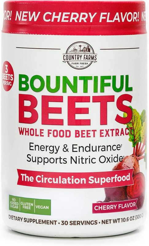 COUNTRY FARMS CHERRY-FLAVORED BEET EXTRACT, BOOST CIRCULATION & ENERGY, ANTIOXIDANT-RICH SUPERFOOD, 10.6 OZ"
