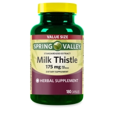 SPRING VALLEY MILK THISTLE EXTRACT CAPSULES 175MG 180 GELATIN CAPSULES