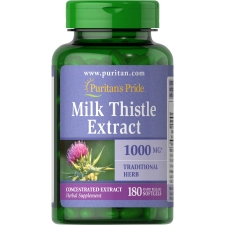 PURITAN'S PRIDE MILK THISTLE 4:1 EXTRACT 1000MG SOFTGELS 180CT