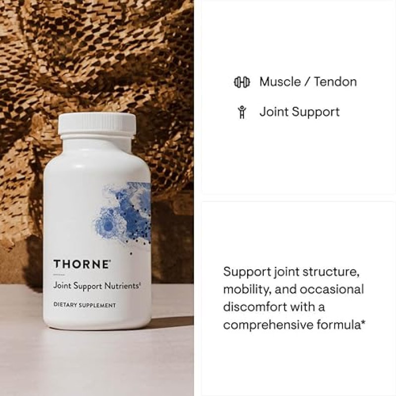 THORNE JOINT SUPPORT NUTRIENTS GLUCOSAMINE MSM CURCUMIN BROMELAIN BOSWELLIA 240 CAPSULES