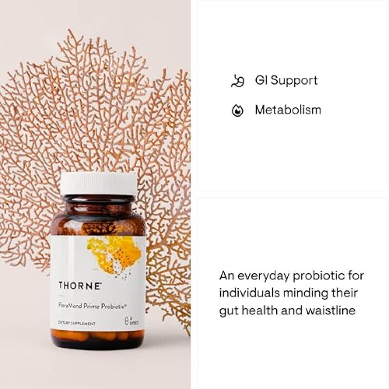 THORNE FLORAMEND PRIME PROBIOTIC SHELF STABLE STOMACH ACID RESISTANT BLEND 30 CAPSULES