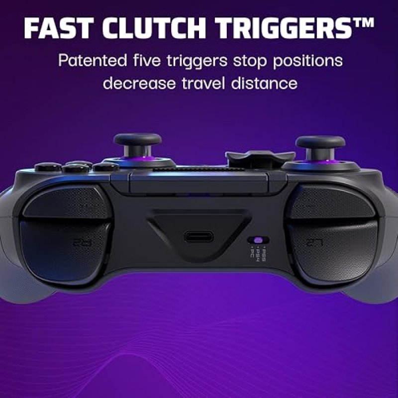 PDP VICTRIX PRO BFG WIRELESS GAMING CONTROLLER PS5 PS4 PC MODULAR ESPORTS GAMEPAD REMAPPABLE BUTTONS CUSTOMIZABLE TRIGGERS PADDLES D-PAD FIGHTPAD PC APP BLACK