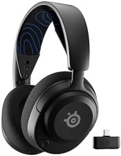 STEELSERIES ARCTIS NOVA 5P WIRELESS GAMING HEADSET NEODYMIUM DRIVERS 100+ AUDIO PRESETS 60 HR BATTERY 2.4GHZ BT CLEARCAST GEN2.X MIC PS5 PS4 PC SWITCH MOBILE