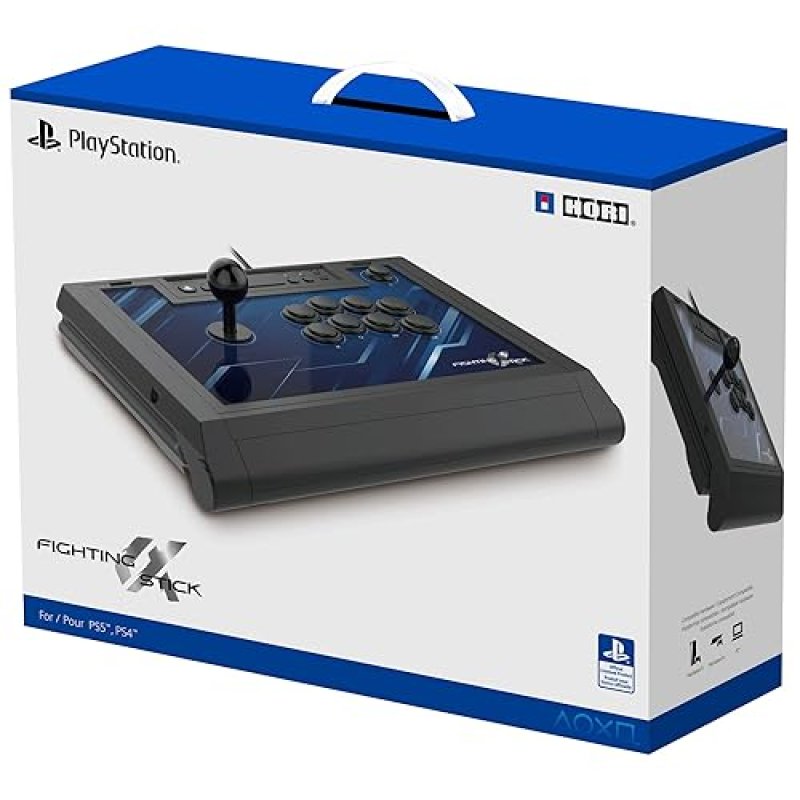 HORI PLAYSTATION 5 FIGHTING STICK ALPHA TOURNAMENT GRADE FIGHTSTICK FOR PS5 PS4 PC OFFICIALLY LICENSED SONY