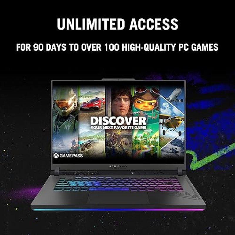 ASUS ROG STRIX G16 GAMING LAPTOP 165HZ DISPLAY NVIDIA GEFORCE RTX 4060 INTEL CORE I7-13650HX 16GB DDR5 1TB PCIE GEN4 SSD WI-FI 6E WINDOWS 11 G614JV-AS74