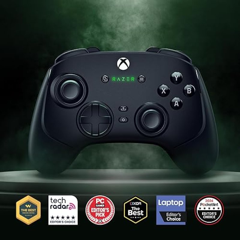 RAZER WOLVERINE V3 PRO WIRELESS GAMING CONTROLLER FOR XBOX SERIES X|S, XBOX ONE, WINDOWS PC - 6 REMAPPABLE BUTTONS AND FAST TRIGGERS - CUSTOMIZABLE THUMBSTICKS - WIRED TOURNAMENT MODE - BLACK