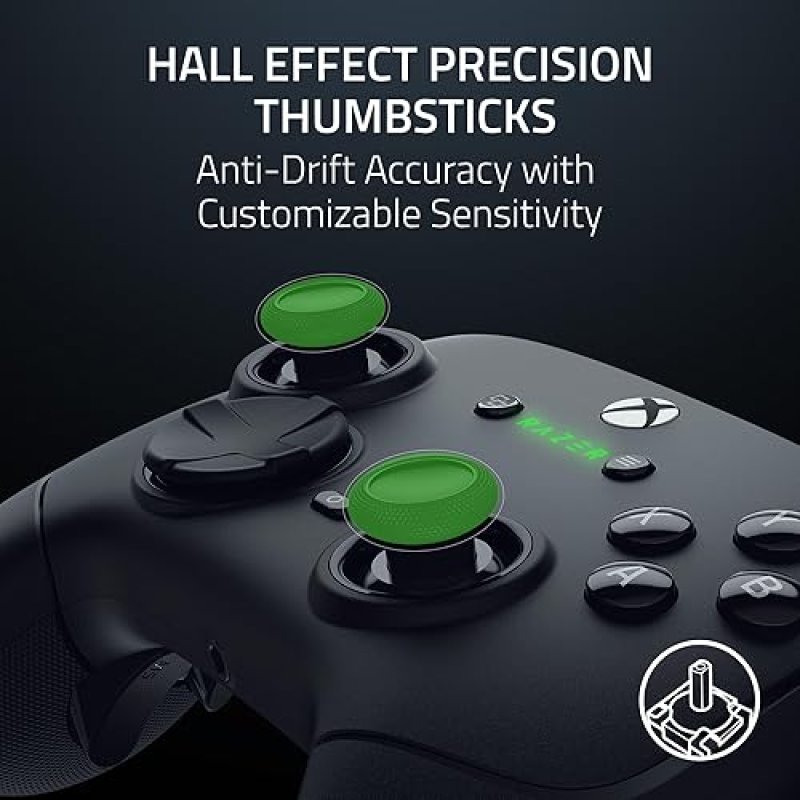 RAZER WOLVERINE V3 PRO WIRELESS GAMING CONTROLLER FOR XBOX SERIES X|S, XBOX ONE, WINDOWS PC - 6 REMAPPABLE BUTTONS AND FAST TRIGGERS - CUSTOMIZABLE THUMBSTICKS - WIRED TOURNAMENT MODE - BLACK