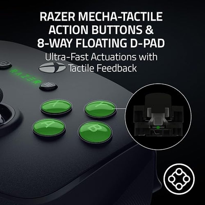 RAZER WOLVERINE V3 PRO WIRELESS GAMING CONTROLLER FOR XBOX SERIES X|S, XBOX ONE, WINDOWS PC - 6 REMAPPABLE BUTTONS AND FAST TRIGGERS - CUSTOMIZABLE THUMBSTICKS - WIRED TOURNAMENT MODE - BLACK