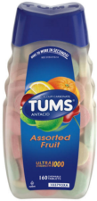 TUMS ULTRA 1000 ASSORTED FRUIT ANTACID TABLETS VALUE SIZE 160 COUNT PACK OF 2