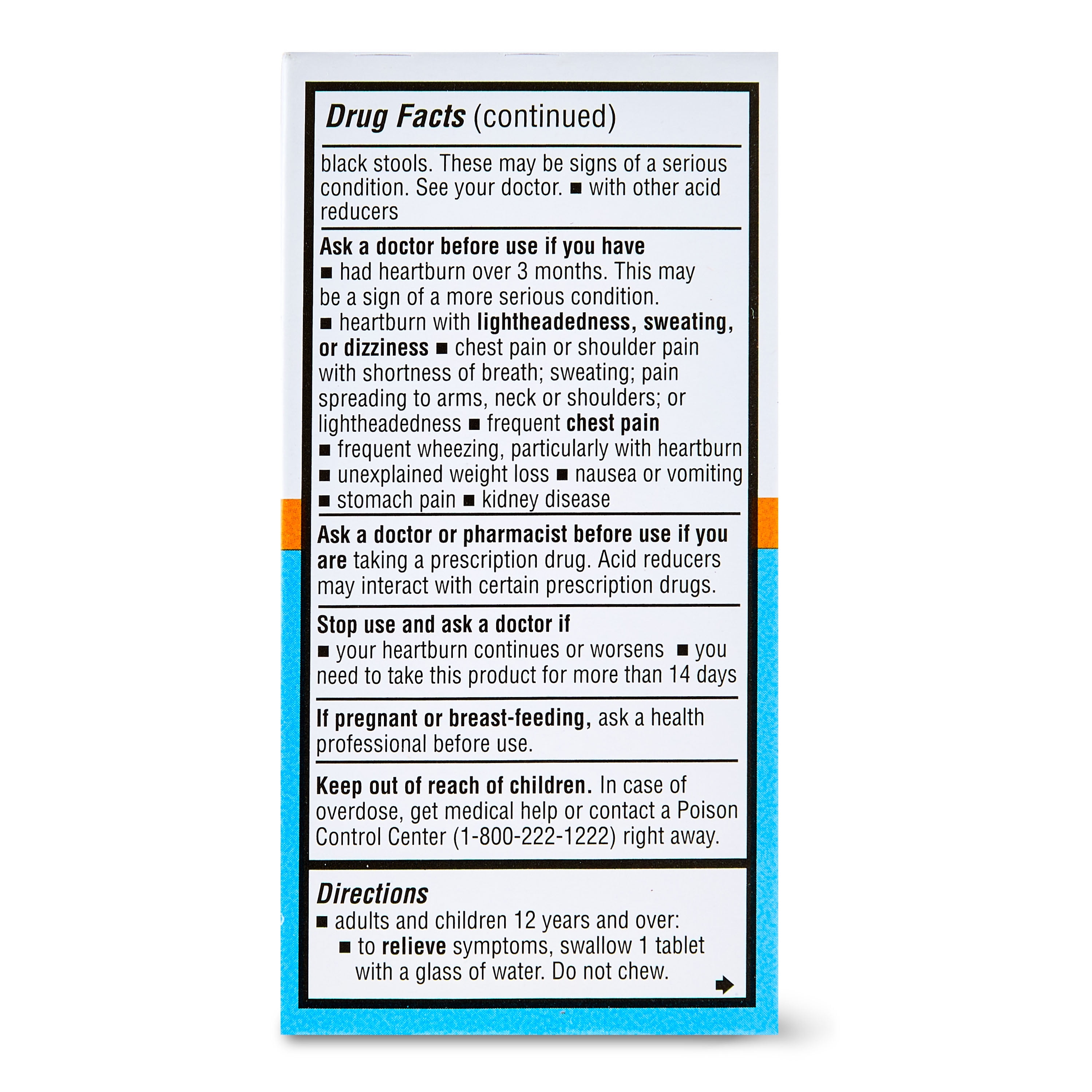 EQUATE MAXIMUM STRENGTH FAMOTIDINE 20 MG 200 COUNT TABLETS