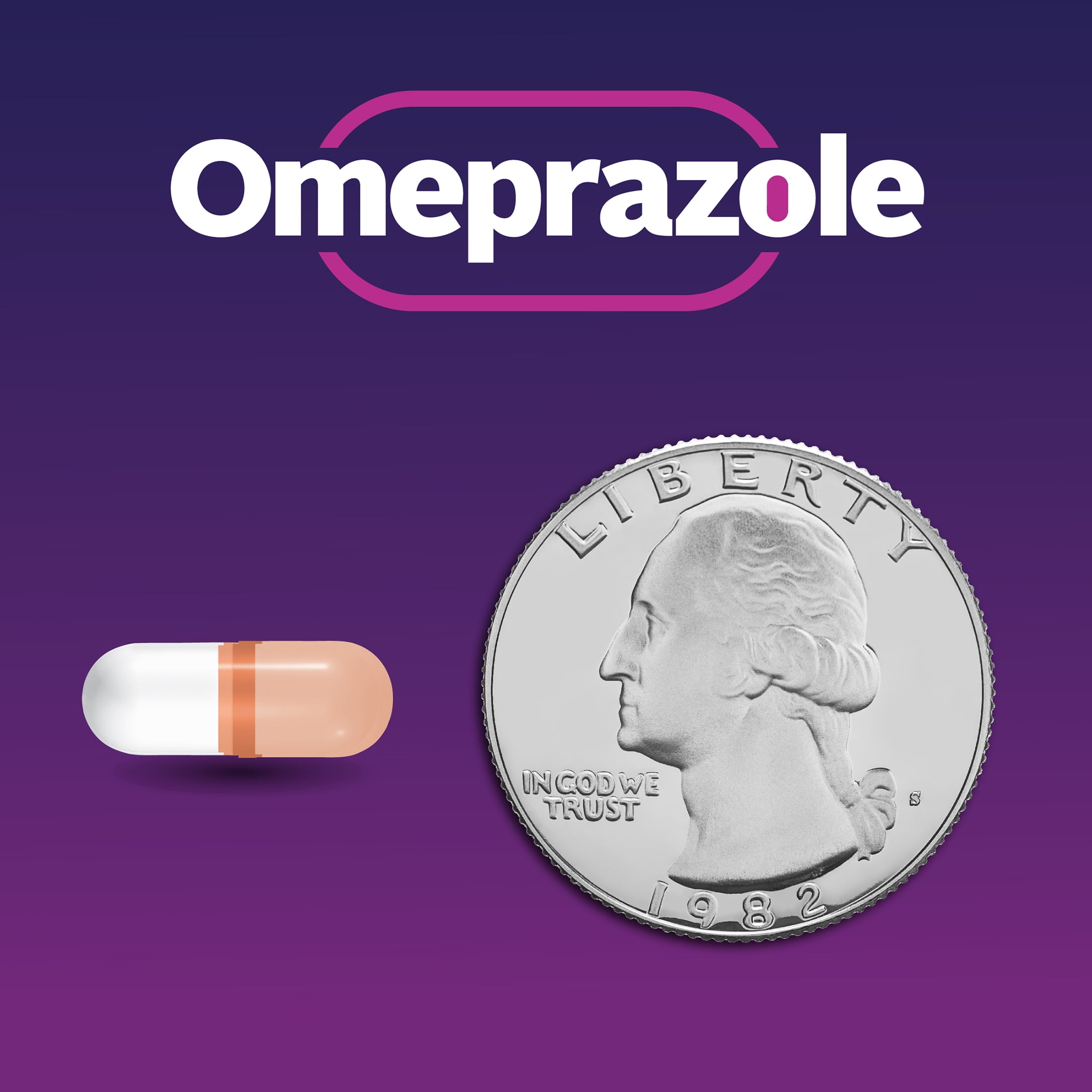 EQUATE OMEPRAZOLE DELAYED RELEASE MINI CAPSULES 20MG FREQUENT HEARTBURN 28 COUNT