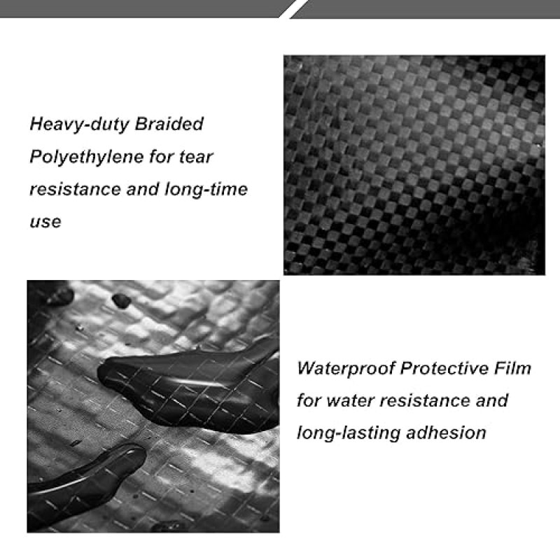 WATERPROOF FLEX BELLY TAPE FOR RV UNDERBELLY WITH PERMANENT SEALING ADHESIVE 6'' X 20' - IDEAL FOR MOBILE HOME CAMPER TRAVEL TRAILER REPAIR PATCH