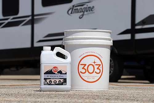 RV WASH & SEAL CLEAN STREAK-FREE FINISH PH NEUTRAL HIGH FOAMING FORMULA DEEP GLOSS ON RVS CAMPERS POP-UPS MOTORHOMES 1 GALLON 30240