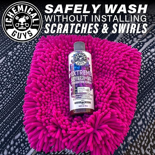 CHEMICAL GUYS EXTREME BODYWASH & WAX CAR WASH SOAP 64 FL OZ GRAPE SCENT - FOAM CANNON, GUN, BUCKET WASH FOR CARS, TRUCKS, MOTORCYCLES, RVS
