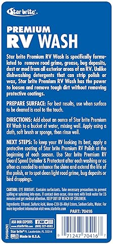 STAR BRITE PREMIUM RV WASH ULTIMATE EXTERIOR CLEANER FOR ROAD GRIME IDEAL FOR ALL CAMPER SURFACES 16 OZ