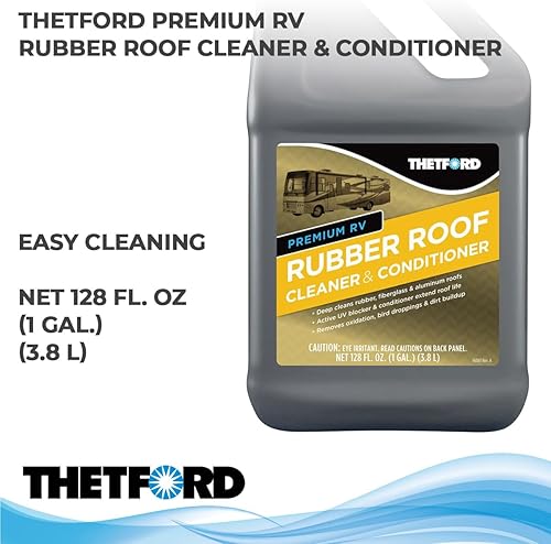 THETFORD PREMIUM RV RUBBER ROOF CLEANER CONDITIONER NON-TOXIC NON-ABRASIVE BIODEGRADABL 1 GALLON