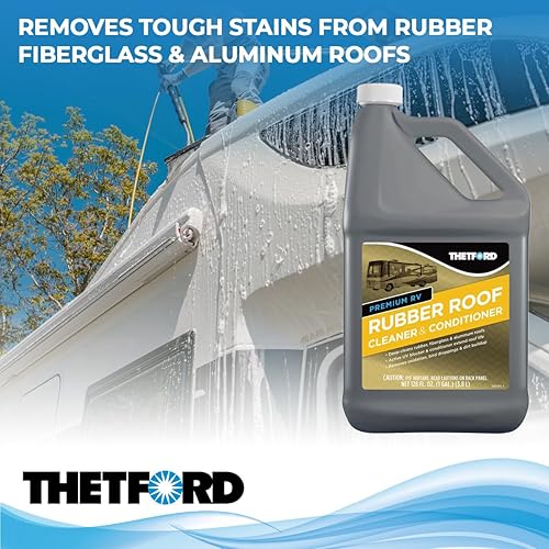 THETFORD PREMIUM RV RUBBER ROOF CLEANER CONDITIONER NON-TOXIC NON-ABRASIVE BIODEGRADABL 1 GALLON