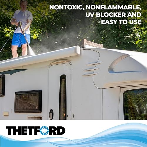 THETFORD PREMIUM RV RUBBER ROOF CLEANER CONDITIONER NON-TOXIC NON-ABRASIVE BIODEGRADABL 1 GALLON
