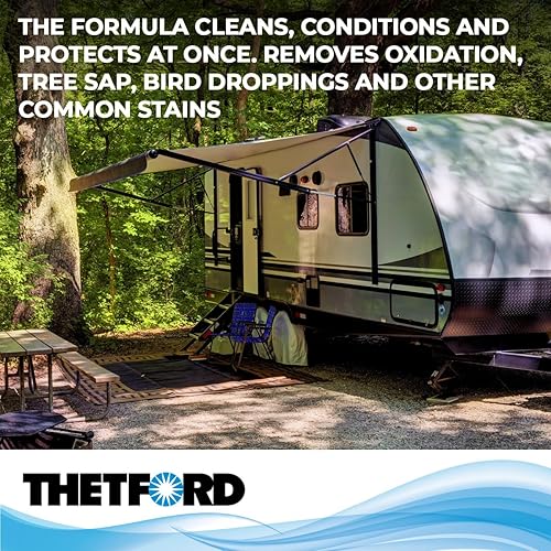 THETFORD PREMIUM RV RUBBER ROOF CLEANER CONDITIONER NON-TOXIC NON-ABRASIVE BIODEGRADABL 1 GALLON