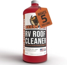 RV ROOF CLEANER SUPER CONCENTRATE 5 GALLONS RV CLEANER METAL ROOF CLEANER MOSS BEST RV RUBBER SEALANT RUBBER ROOF CLEANER RV ROOF WASH RV ROOF CLEANER DEGREASER 32OZ