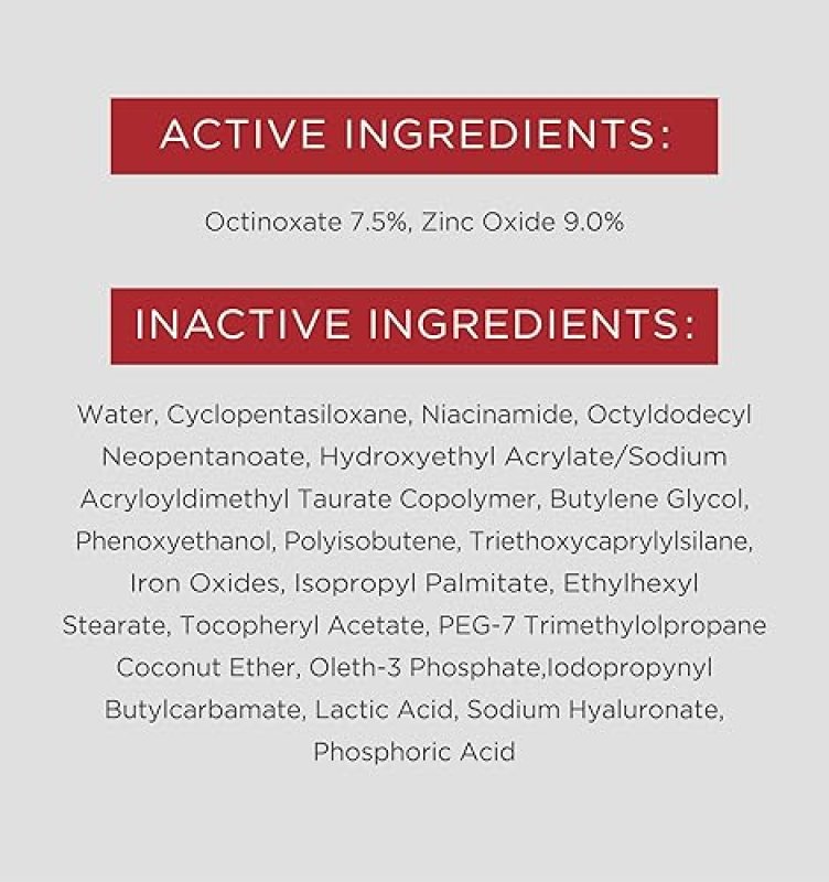 ELTAMD UV CLEAR TINTED FACE SUNSCREEN SPF 46 OIL FREE ZINC OXIDE DERMATOLOGIST RECOMMENDED 1.7 OZ