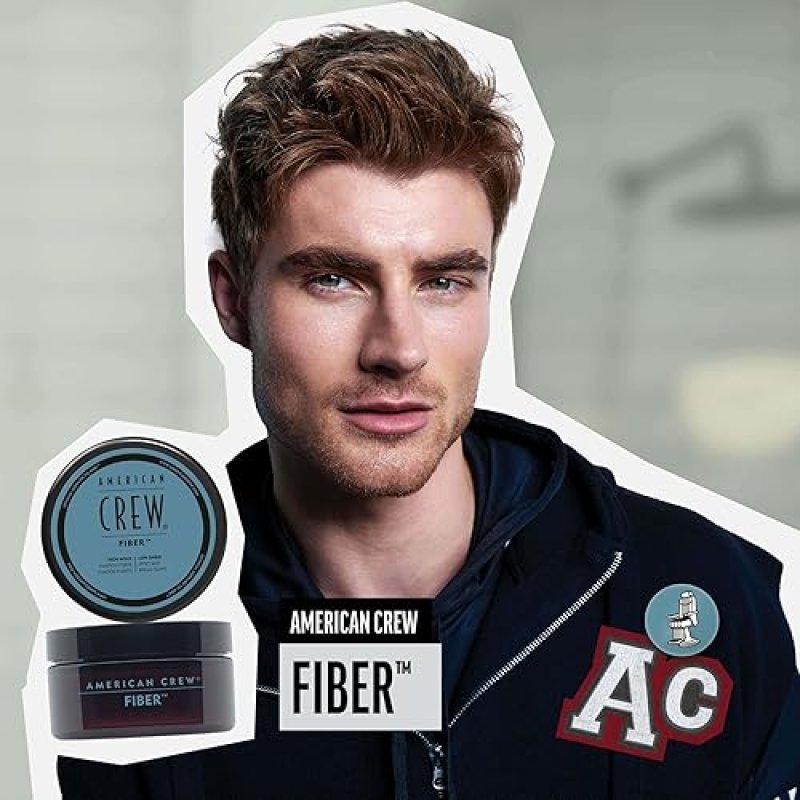 AMERICAN CREW MEN'S HAIR FIBER HIGH HOLD LOW SHINE 3 OZ - HAIR GEL ALTERNATIVE